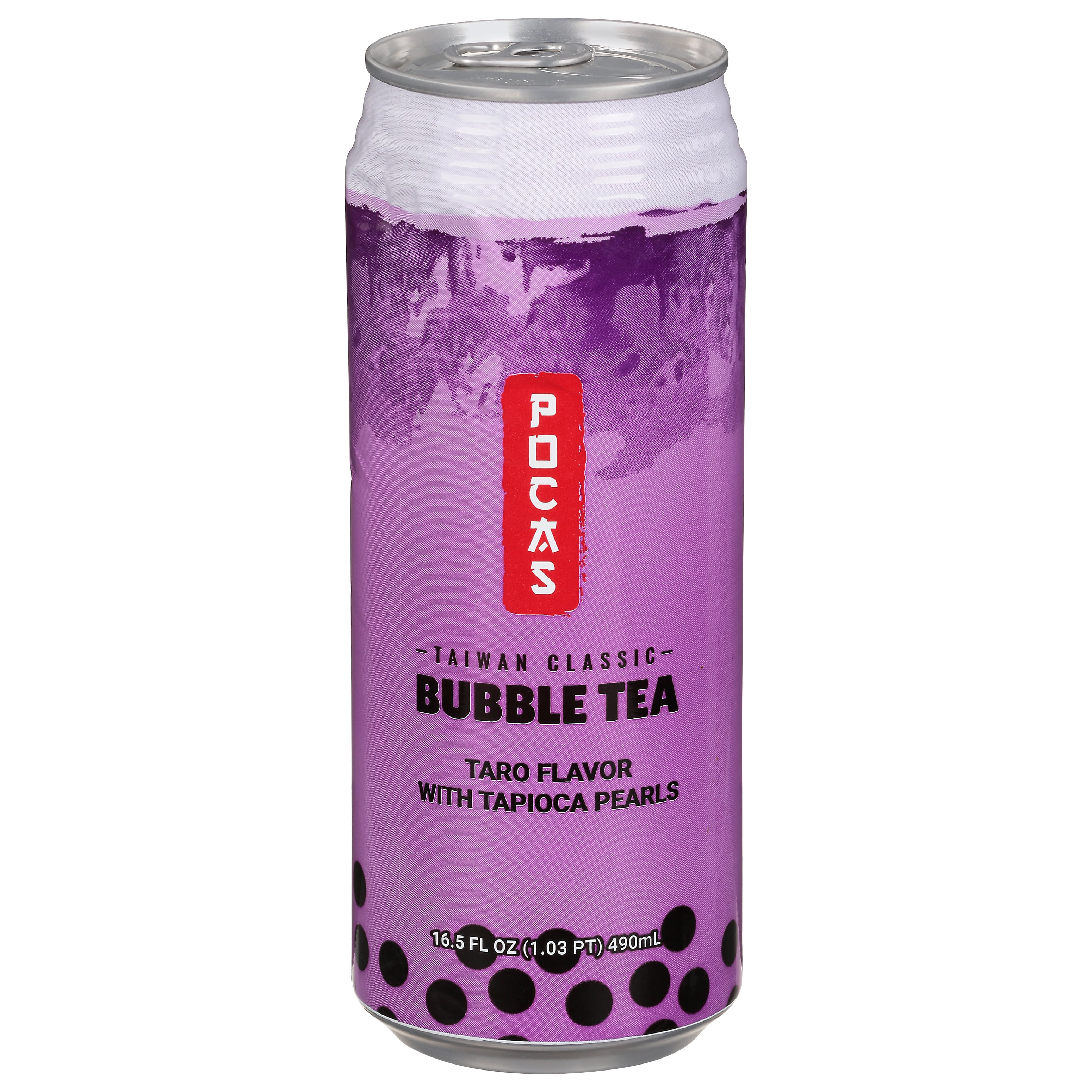 (4 pack) POCAS Bubble Tea, 4 ct, Taro Flavor, Taiwan Classic Milk Tea