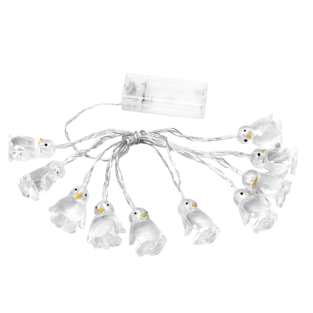 10 LED String Light Penguin Shape Rope Lamp Decorative Night Light for for Home 