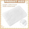 thumbnail image 2 of 1 yard Polyester Plush Fabric Carpet Pillow Accessories White 1550mm, 2 of 8