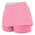 thumbnail image 6 of Lcziwo Athletic Shorts for Women High Waisted Stretchy Stripes Print Skirt Tennis Golf Workout Running Casual Skorts 2026 Hot Pink,XL, 6 of 6