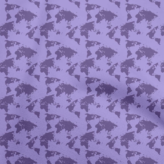 oneOone Georgette Viscose Amethyst Fabric Travel Diy Clothing Quilting Fabric Print Fabric By Yard 42 Inch Wide