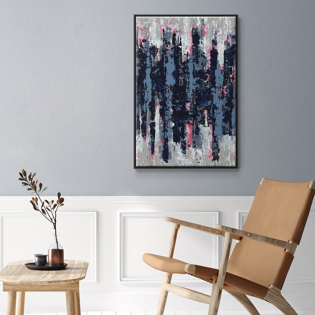 Veiled Heat Framed Premium Gallery Wrapped Canvas - Ready to Hang - 27 x 41 - Black Floating Frame