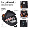 thumbnail image 4 of Balery Colorful Floral Black Dog Mochila escolar 3 en 1 para niños: mochila resistente con lonchera térmica y estuche para lápices. Mochila escolar para niños y niñas., 4 of 7