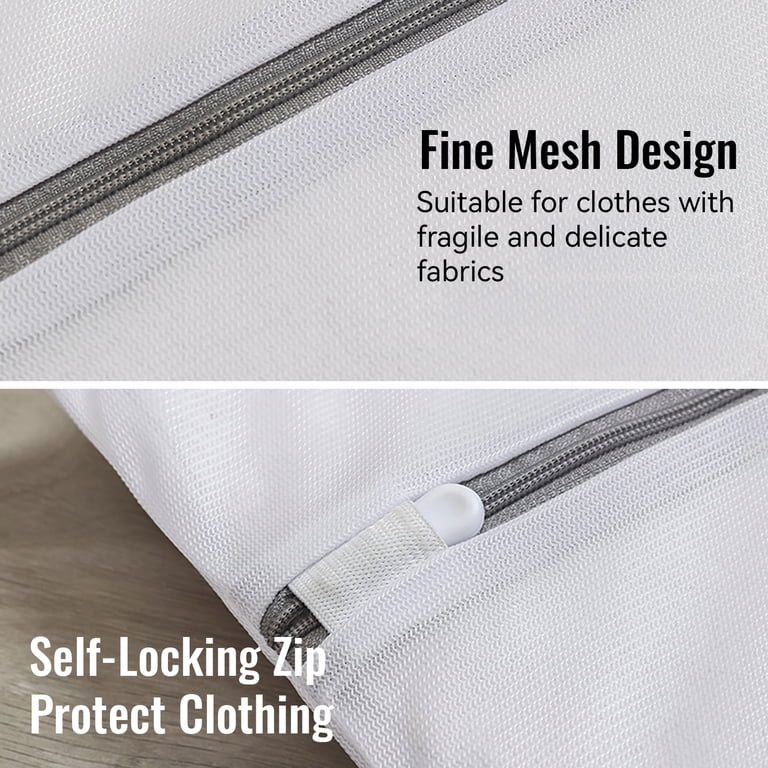 Bevtee Mesh Laundry Bags, 6-Pack with Zipper, 22" x 22" photo 5