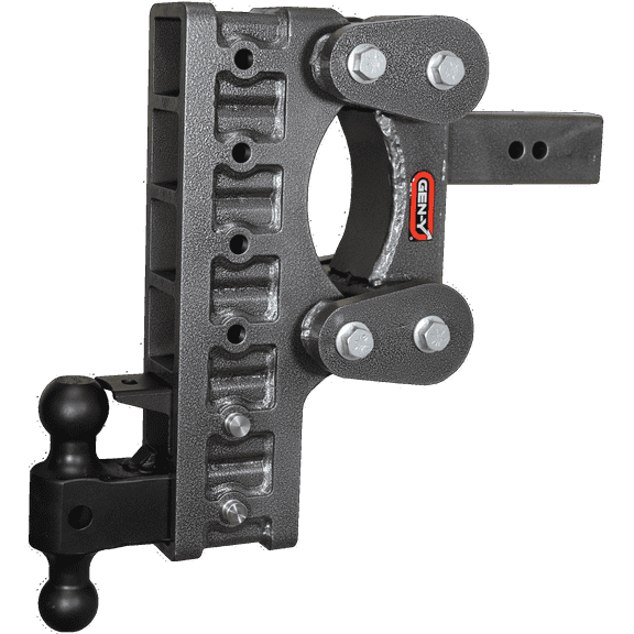 GEN-Y GH-1326 The BOSS TORSION-FLEX Adjustable 12" Drop Hitch with GH-061 Dual-Ball, GH-062 Pintle Lock for 2.5" Receiver - 21,000 LB Towing Capacity - 2,400 LB Tongue Weight