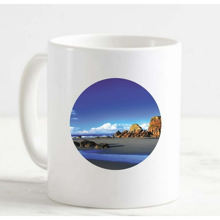 

Coffee Mug Beach Cliffs Beach House Decor White Coffee Mug Funny Gifts Cup