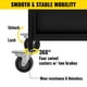 thumbnail image 5 of Carrito para libros Carrito para biblioteca de 200 lb con estantes inclinados en forma de L de un solo lado en negro, 5 of 8