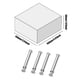 thumbnail image 3 of Tornillos Del Ventilador Del Chasis 4 Uds tornillos de ventilador de chasis operación más silenciosa tornillos de tuerca de ventilador de refrigeración para ventilador de caja de PC, 3 of 7
