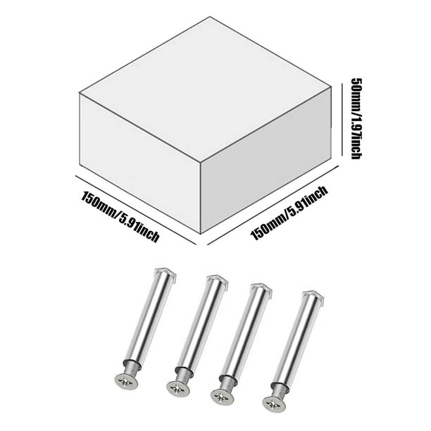 Tornillos del ventilador del chasis Tornillos de fijación del ventilador del chasis para ventilador de caja Blanco 4 piezas PC