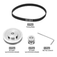 thumbnail image 3 of 2 Set GT-2 Synchronous Wheel 20&80 Teeth 5mm Bore with 2Pcs Belt 250x6mm(20-80T-5B-13), 3 of 5