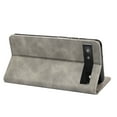 thumbnail image 6 of Feishell for Google Pixel 6A 6.1 inch Wallet Case,Shockproof Ultra Thin Premium PU Leather Magnetic Closure Card Slots Cash Pocket TPU Bumper Shock Absorbing Flip Kickstand Phone Cover,Gray, 6 of 10