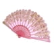thumbnail image 5 of de mano plegable de seda de encaje de baile chino/español rosado Hugo Mujeres abanicos de flores, 5 of 8