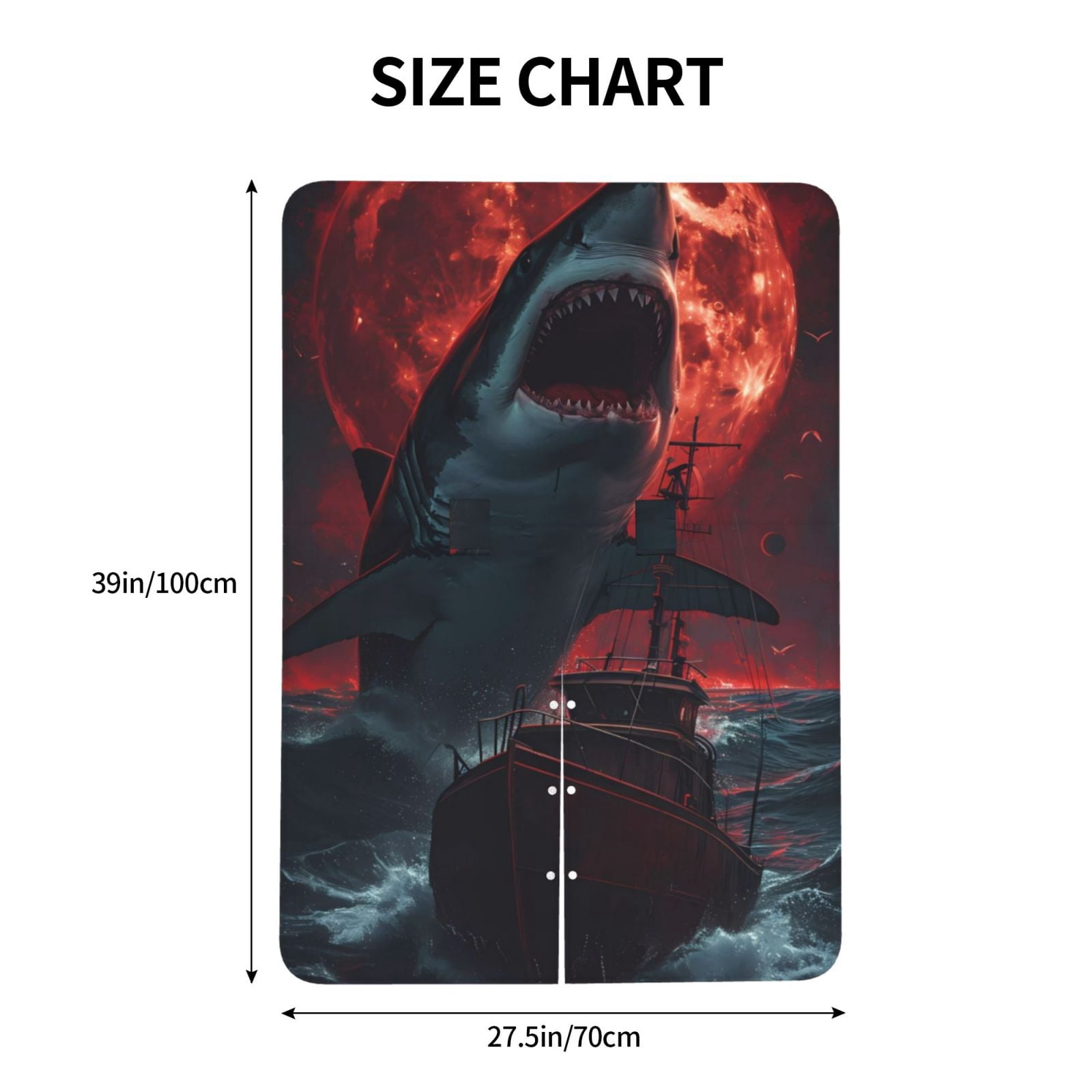 Naloa Red Moon Shark Sailboat Baby Car Seat Cover, Breathable Baby Carrier Cover, Multiuse Baby Carrier Cover & Nursing Breastfeeding Cover