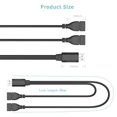 thumbnail image 4 of USB 2.0 Male To 2 Dual USB Female Jack Y Splitter Hub Cord new. Hubs, 4 of 7