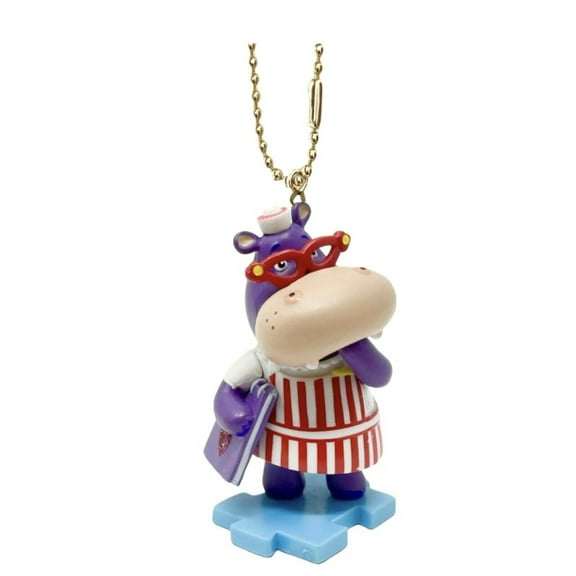 Hallie Hippo PVC Keychain Dangler Figure Doc McStuffins Figurine Ornament Charm