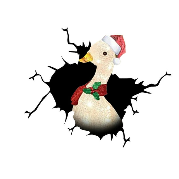 Scienceny PVC Navidad Auto pegatina portátil lindo extraíble Animal forma autoadhesivo automotriz ventana trasera calcomanía decoración regalo Automoción decorativa y accesorios Tipo 2 Scienceny VI017198-02B
