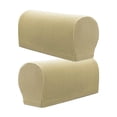 thumbnail image 4 of Fundas para apoyabrazos de sofá Sunnimix 2 pares antideslizantes Beige, 4 of 8