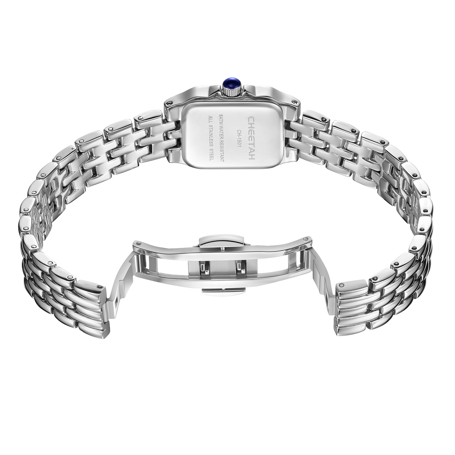 CHEETAH Watches for Women with Small Vintage Bracelet, Rectangular Case Roman Dial