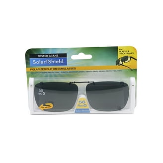 Sola。 Foster Grant Solar Shield ClipOn Sunglasses Polarized Lenses
