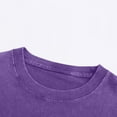 thumbnail image 5 of Ahabrexf Sleeves for Men, Casual Round Neck Solid Color Washed Distressed Sports T-Shirt, 5 of 7