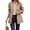 Yellow Apricot, variant on NAYTOAO Women Stand Collar Open Front Long Sleeve Lined Wool Blend Coat Casual Outerwear
