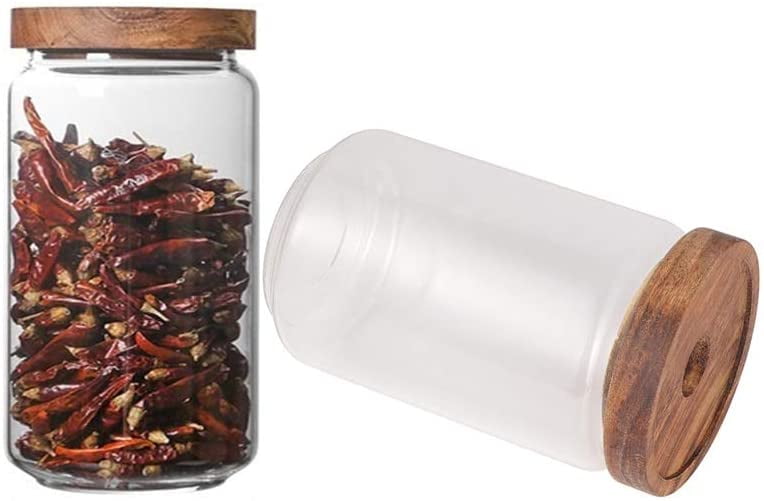Transparent Storage Container Seal Jar for Nut Coffee Sugar Bean Tea Storage 
