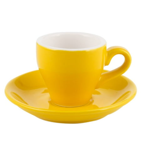 

100cc Professional Espresso Mug and Saucer Set Cappuccino Italian Black Coffee Cup Cafe Office Turkish Coffee Cup Mug Set