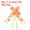 Orange, variant on Uxcell 3.3inch Pull Bows Gift Wrapping Pull Bow Heart Pattern Baskets Present Bows Ribbon Red 300 Pcs