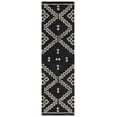 thumbnail image 2 of Safavieh Abstract Adolf Geometric Wool Runner Rug, Black/Ivory, 2'3" x 8', 2 of 11