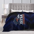thumbnail image 4 of Utsa Roadrunners Fleece Blanket, Very Soft Microfiber Flannel Blanket for Couch Warm and Cozy for All Seasons, 4 of 6