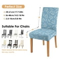 thumbnail image 5 of Set of 4 Charming Wildflower Dining Chair Covers Rustic Autumn Leaves and Blossom Pattern Washable Polyester Stretch Slipcovers Removable Protector for Farmhouse Decor, 5 of 6