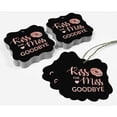 thumbnail image 5 of Inkdotpot Pack Of 50 Real Rose Gold Foil Bracket Shape Paper Tags Kiss The Miss Goodbye Bridal Shower Favor Hang Tags, 5 of 7