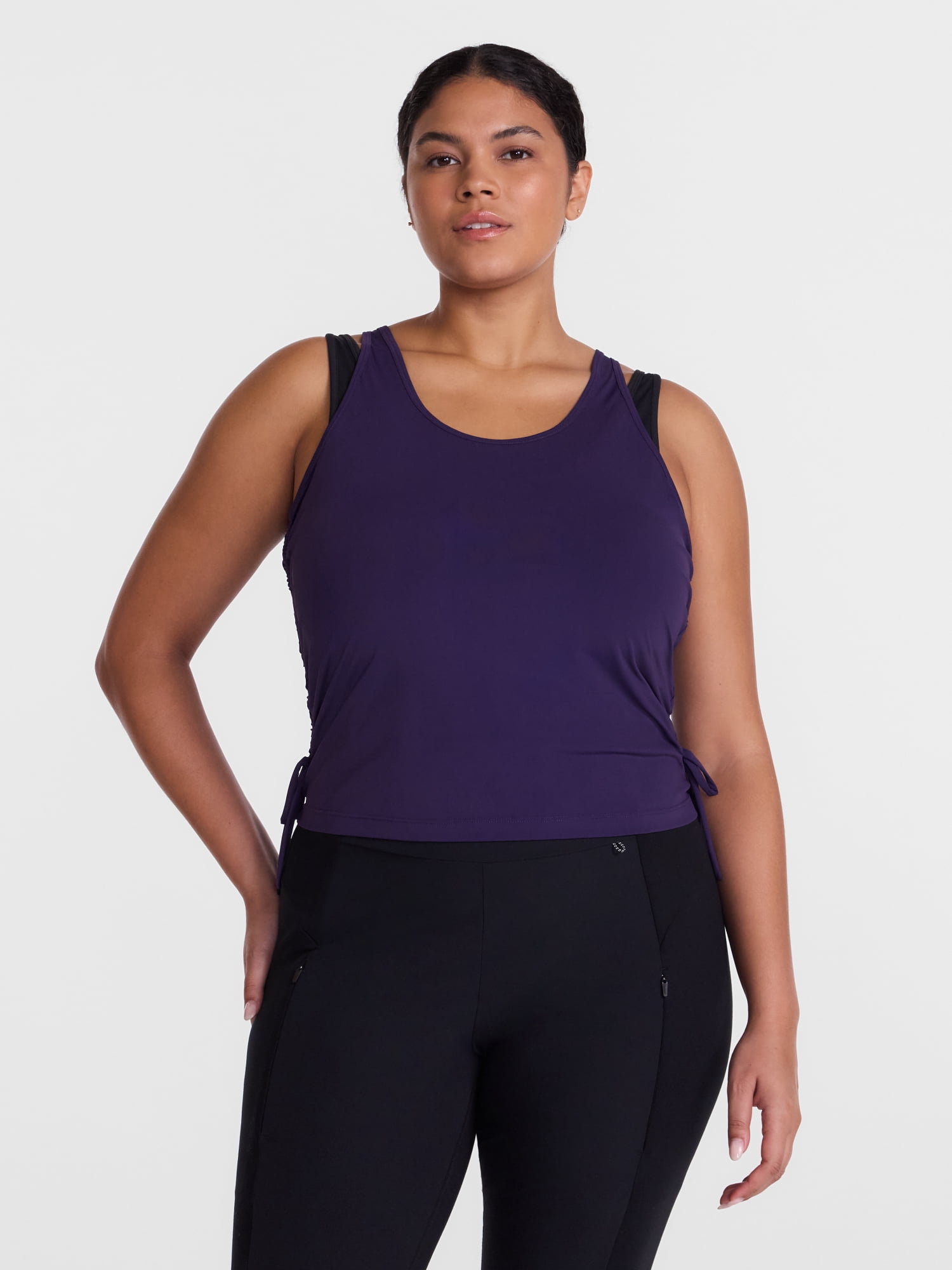 Avia Women's Ruched Tank Top, Sizes XS-XL