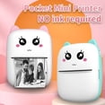 thumbnail image 5 of CCOCC Mini Printer Sticker Maker,Eco-Friendly Sticker Printer Machine,Student Use Inkless Printer,Pink, 5 of 5