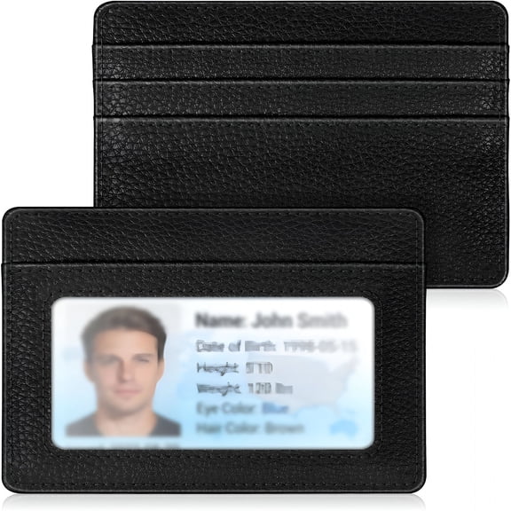 GASTROPOD Slim Minimalist Front Pocket Wallet, RFID Blocking Credit Card Holder with ID Window for Men Women, Black