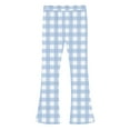 thumbnail image 4 of Fleece Lined Flare Leggings Girls 14-16 Winter Warm Plaid Flared Pants High Waisted Thermal Pants, 11 Y, 4 of 6