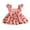 Pink, variant on BemeyourBBs Toddler Baby Girl Summer Strawberry Dress Fruit Outfit Ruffle Sleeve Square Neck Front Bow Smocked Tulle Tutu Dress Birthday Party Princess Dresses