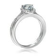 thumbnail image 3 of Gin & Grace 14KT WG Aquamarine and diamond accent Ring, 3 of 6
