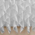 thumbnail image 2 of Sweet Home Collection Chic Sheer Voile Vertical Ruffled Tier Window Curtain Panel 96" x 50", 2 of 3