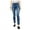 Blue - medblue, variant on Hudson Womens Barbara Side Stripe Skinny Fit Jeans, Blue, 29
