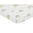 thumbnail image 2 of Sweet Jojo Designs Boho Rainbow Neutral Multicolor Mini Fitted Crib Sheet, 2 of 6