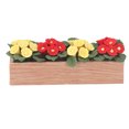 thumbnail image 2 of Cama De Flores Para Casa De Muñecas, Hermosa Resina De Madera Para Maceta De Casa De Muñecas 1:12 Para Alféizar De Ventana, 2 of 7