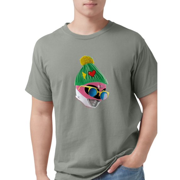 CafePress - Power Rangers Pink R Men's Comfort Colors® T Shirt - Mens Comfort Colors® Shirt