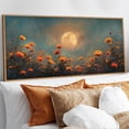 thumbnail image 6 of TOARTi Boho Floral Full Moon Framed Canvas Wall Art Flower Field Vintage Landscape Painting Nature Scenery Decor for Living Room Bedroom Farmhouse 20x40 Inch, 6 of 10