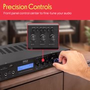Pyle 5 Channel Rack Mount Bluetooth Receiver, Home Theater Amp, Speaker Amplifier, 200-Watt (Black)