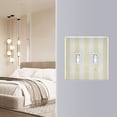 thumbnail image 5 of Dailycode Light Switch Plate Covers 3 Gang Wall Plate Plastics Outlet Covers for Kitchen Home Office Decor Light Yellow and White Stripes, 5 of 8