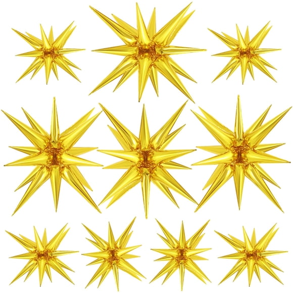 Star Balloons TOTAFAM Explosion Starburst en forma de cono de aluminio, 10 unidades