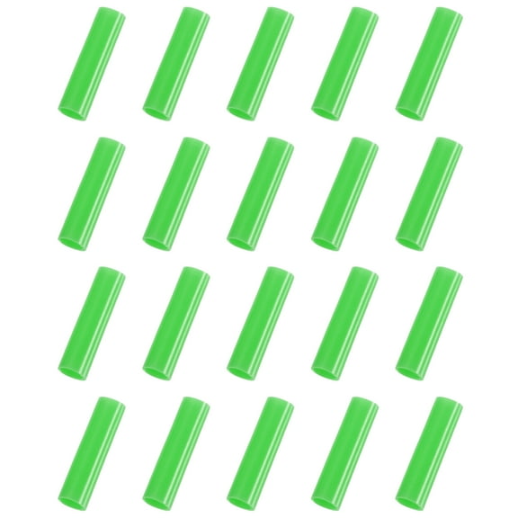 Uxcell 20Pack Silicone Straw Tips, Metal Straw Covers, Soft Reusable Straws Tips Fit for 8mm/0.31" OD Stainless Steel Straws (Green)