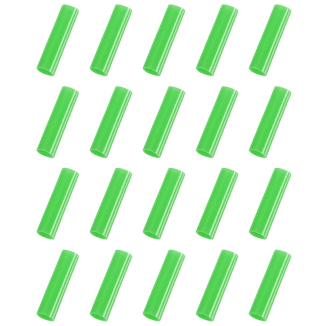Uxcell 20Pack Tapas de Popote de Silicona, Fundas de Popote de Metal, Tapas de Popote Reutilizables Suaves que se Adaptan a Popotes de Acero Inoxidable de 8mm/0.31" OD (Verde)