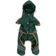 thumbnail image 3 of KAIYANG Impermeable para mascotas, poncho reflectante impermeable, chaqueta, mono, ropa con capucha (verde oscuro XS) XL verde oscuro, 3 of 5
